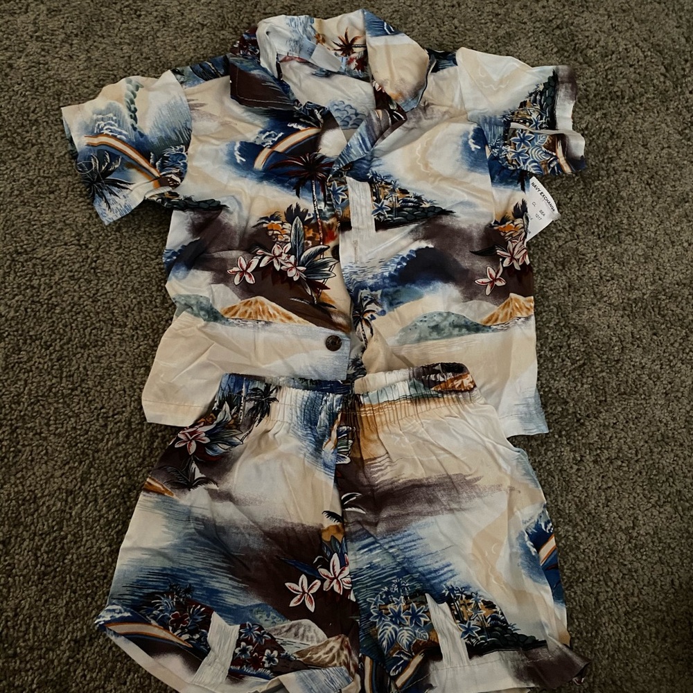 Hawaii top and shorts for kids